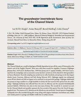 Especies estigobias de las Islas del Canal