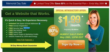 Descuento de 80% en planes de Hosting iPage Descuento Memorial Day iPage 2015