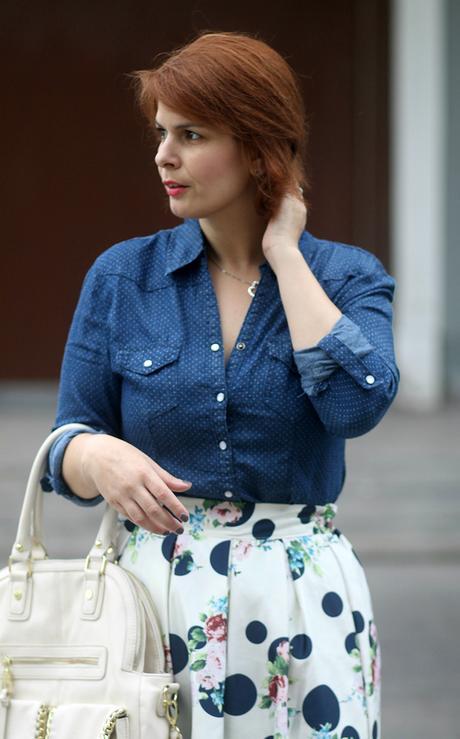 Mis Looks - La falda polka dots y flores