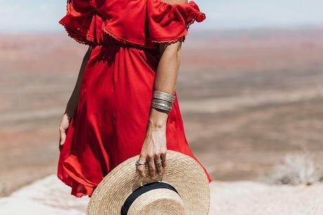 Gooseneck_State_Park-Glen_Canyon-Natural_Bridges-Utah-Chicwish-Off_The_Shoulders_Dress-Red-Converse-Collage_Vintage-Road_Trip-53