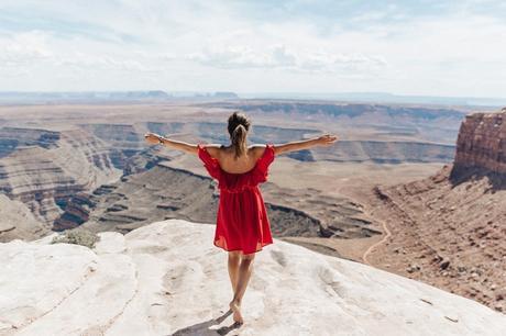 Gooseneck_State_Park-Glen_Canyon-Natural_Bridges-Utah-Chicwish-Off_The_Shoulders_Dress-Red-Converse-Collage_Vintage-Road_Trip-67