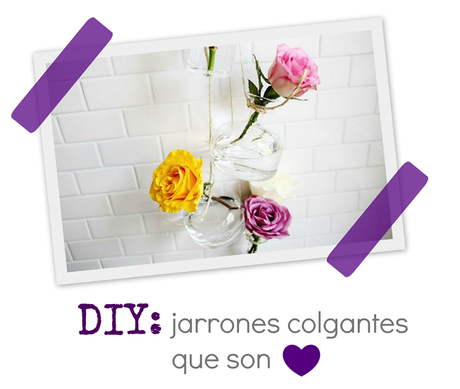 DIY: unos preciosos jarrones colgantes