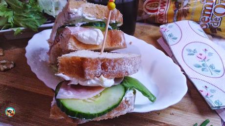 Sándwich de pepino