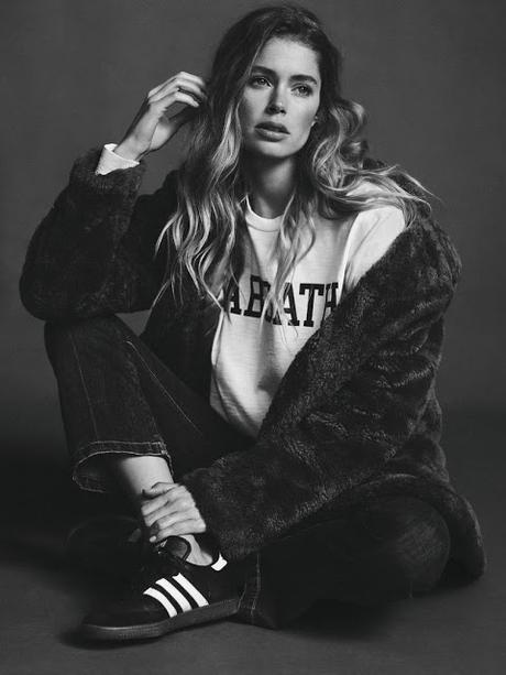 Doutzen Kroes luce looks casual para Twin Magazine