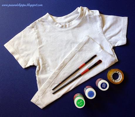 Camiseta customizada para hacer con niños