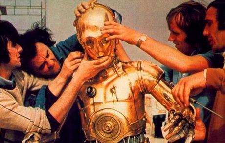 100 FOTOS RARAS DETRAS DE LAS CAMARAS EN LA FILMACION DE “STAR WARS”1977