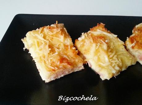 PASTEL DE SANWICH DE JAMÓN Y QUESO