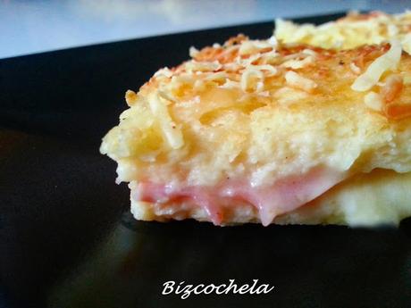 PASTEL DE SANWICH DE JAMÓN Y QUESO