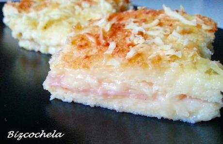 PASTEL DE SANWICH DE JAMÓN Y QUESO