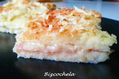 PASTEL DE SANWICH DE JAMÓN Y QUESO