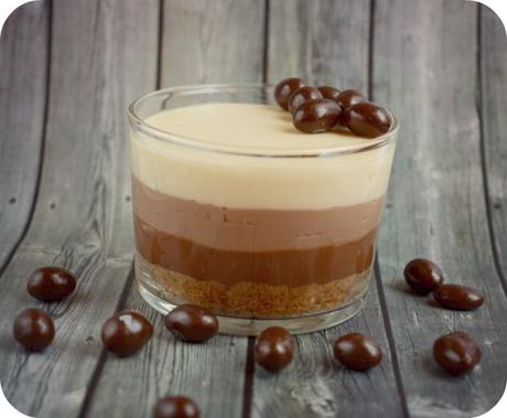 Tarta de tres chocolates