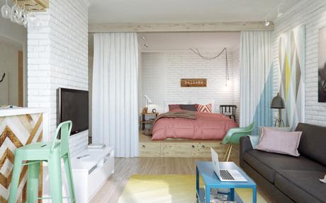 dormitorio en dos alturas