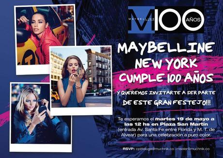 Maybelline New York cumple 100 años y los festejan, también, ayudando a otros mayeblline100