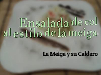 Ensalada de col al estilo de la meiga