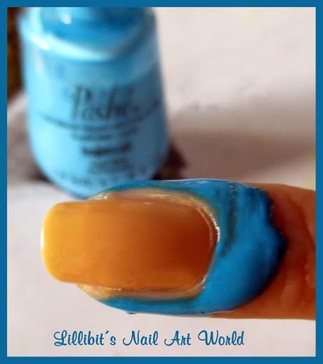 I like... Látex líquido azul