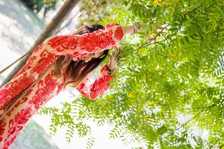 Shoulder Off Boho Dress