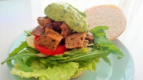 Hamburguesa de kebab de seitán