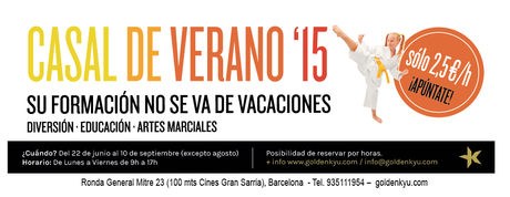 Golden Kyu casal verano artes marciales Barcelona
