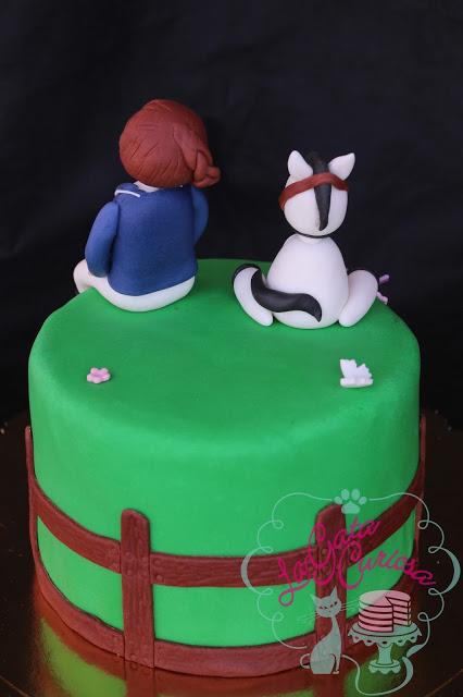 TARTA FONDANT JINETE, CABALLO PARA GEMMA