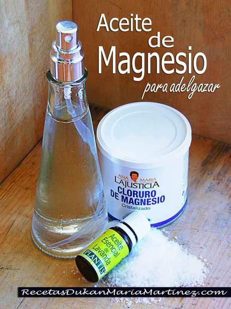 Aceite de Magnesio para adelgazar: cómo se hace, cómo se usa, cómo funciona