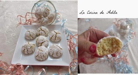 Galletas craqueladas, de almendras