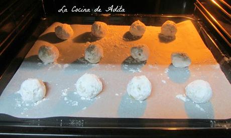 Galletas craqueladas, de almendras
