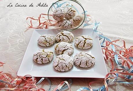 Galletas craqueladas, de almendras