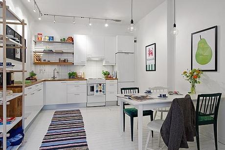 Estilo nórdico, decorando un piso pequeño pequeño gran piso nórdico 4