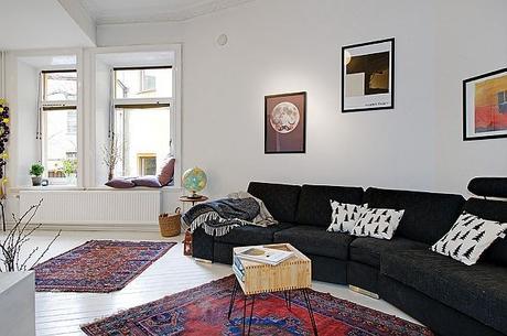 Estilo nórdico, decorando un piso pequeño pequeño gran piso nórdico 3