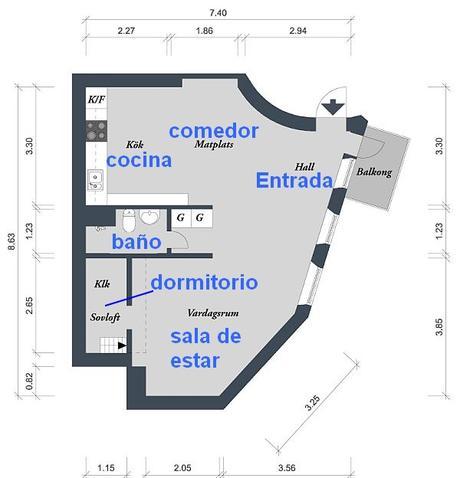 Estilo nórdico, decorando un piso pequeño pequeño gran piso nórdico 0