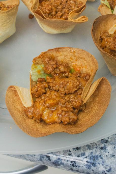 Cestitas crujientes de burrito
