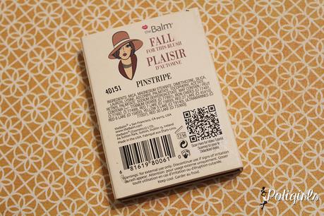 Colorete Pinstripe: The Balm Instain