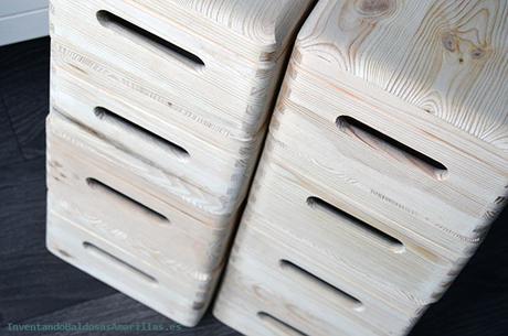 Cajas de madera de Leroy Merlín