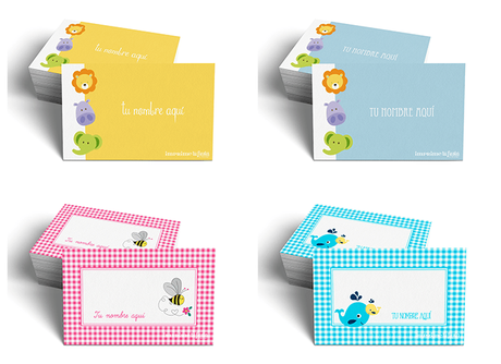 Nuevo Catálogo de Tarjetas Personales - Colección Infantil. Encuéntralas en mi tienda Etsy, Imprime tu Fiesta!