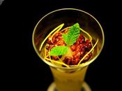 Sorbete limón casero Nueces California caramelizadas.