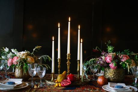 Detalle mesa boda de estilo bohemio