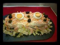 PASTEL DE RAPE CON MERLUZA Y COLAS DE LANGOSTA