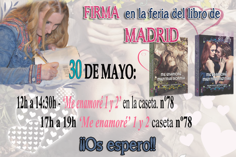 MAÑANA OS ESPERO EN LA FERIA DEL LIBRO DE MADRID