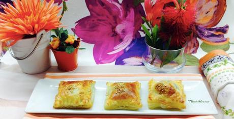 Crujiente de morcilla con sésamo