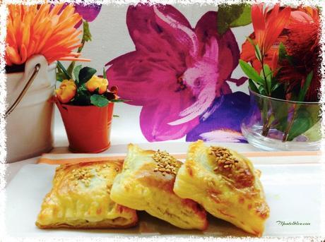 Crujiente de morcilla con sésamo Crujiente de morcilla con sésamo