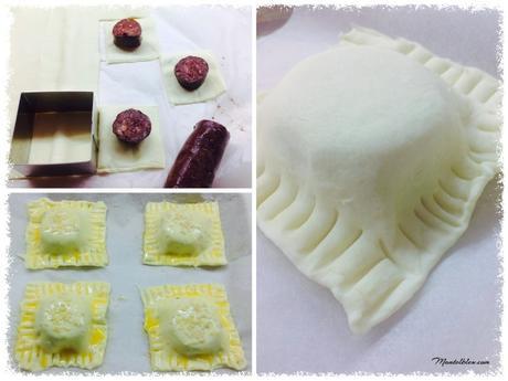 Crujiente de morcilla con sésamo Crujiente de morcilla con sésamo