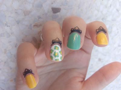 Colaboración con By the Face: verde y amarillo