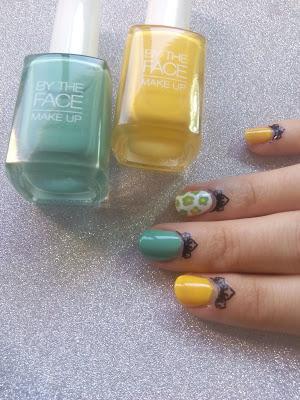 Colaboración con By the Face: verde y amarillo