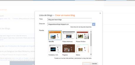 Como crear un blog en Blogger