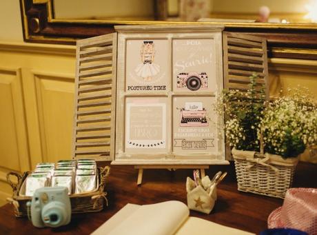 Detalles de una boda con estrellas