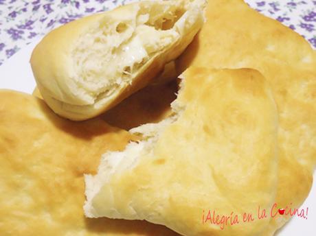 pan naan relleno de queso