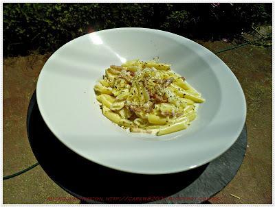 Macarrones a la carbonara Macarrones a la carbonara