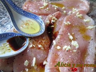 ENSALADA TIBIA DE PAVO CON VINAGRETA DE CEREZAS