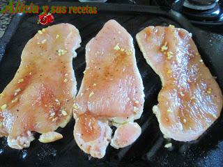 ENSALADA TIBIA DE PAVO CON VINAGRETA DE CEREZAS