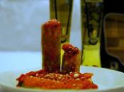 Canelones rellenos calabaza, espinaca queso mascarpone.